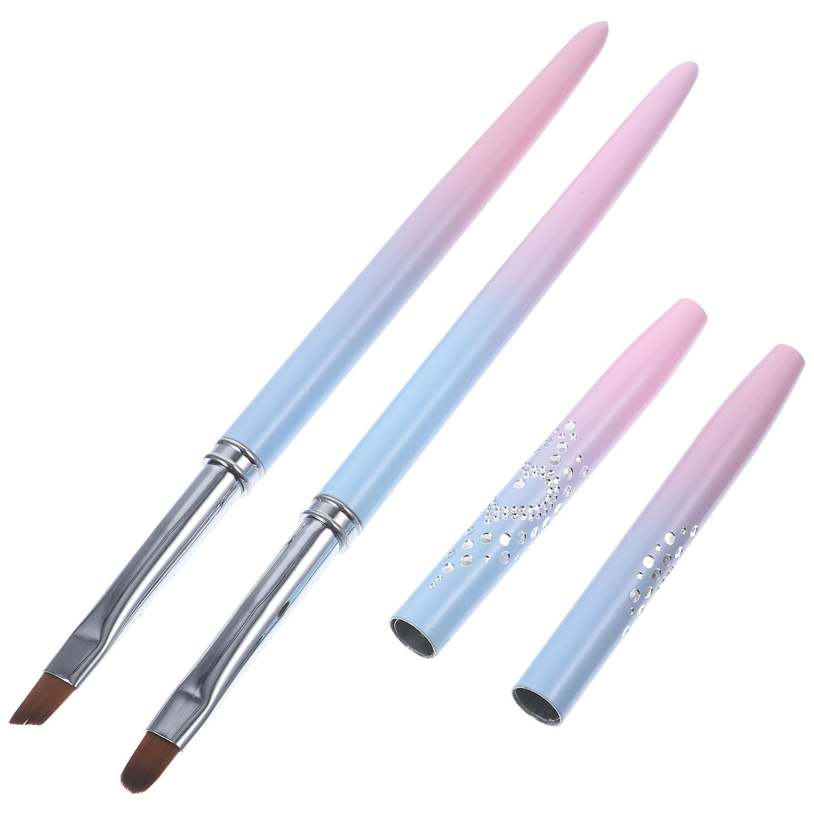 Nail Gel Polish Set - 2Pcs Nail Art Brush Set Professional