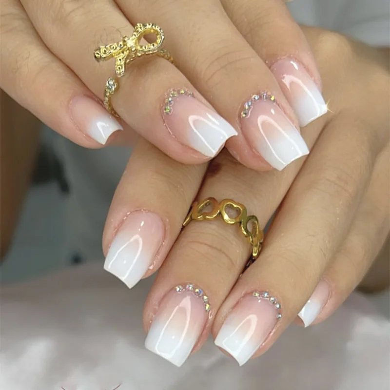 24Pcs/Set Solid Color Wearing  - Nail Art Full Color reseña y precio