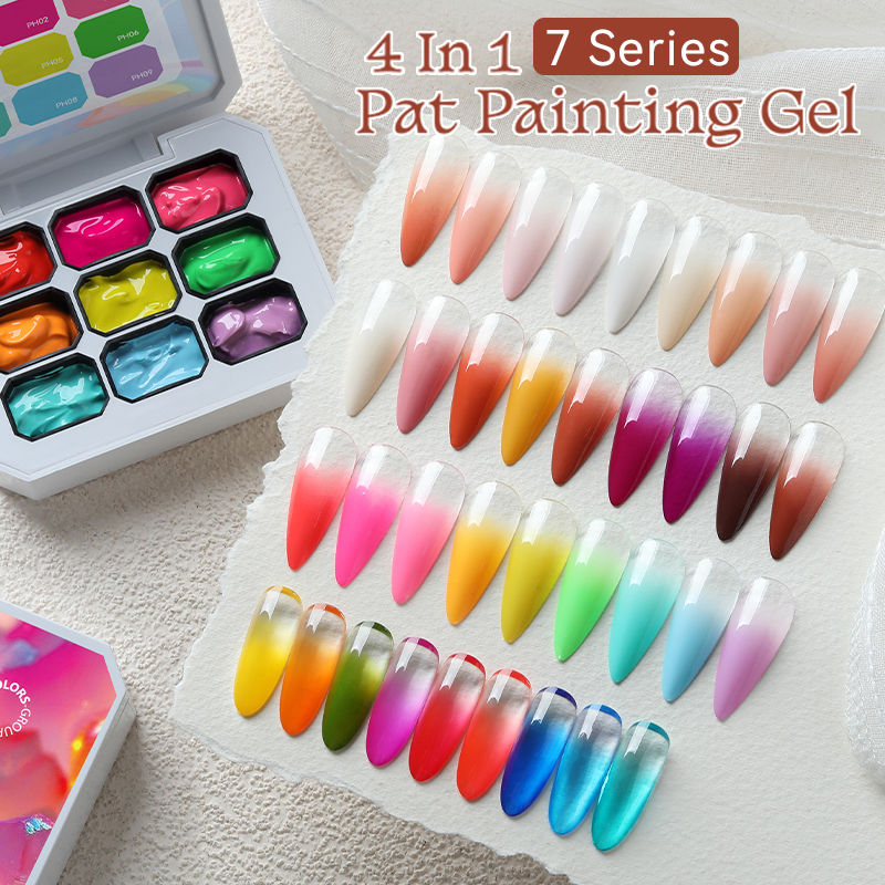 UR SUGAR 9 Colors Gradient Pai - Nail Art Gothic reseña y precio