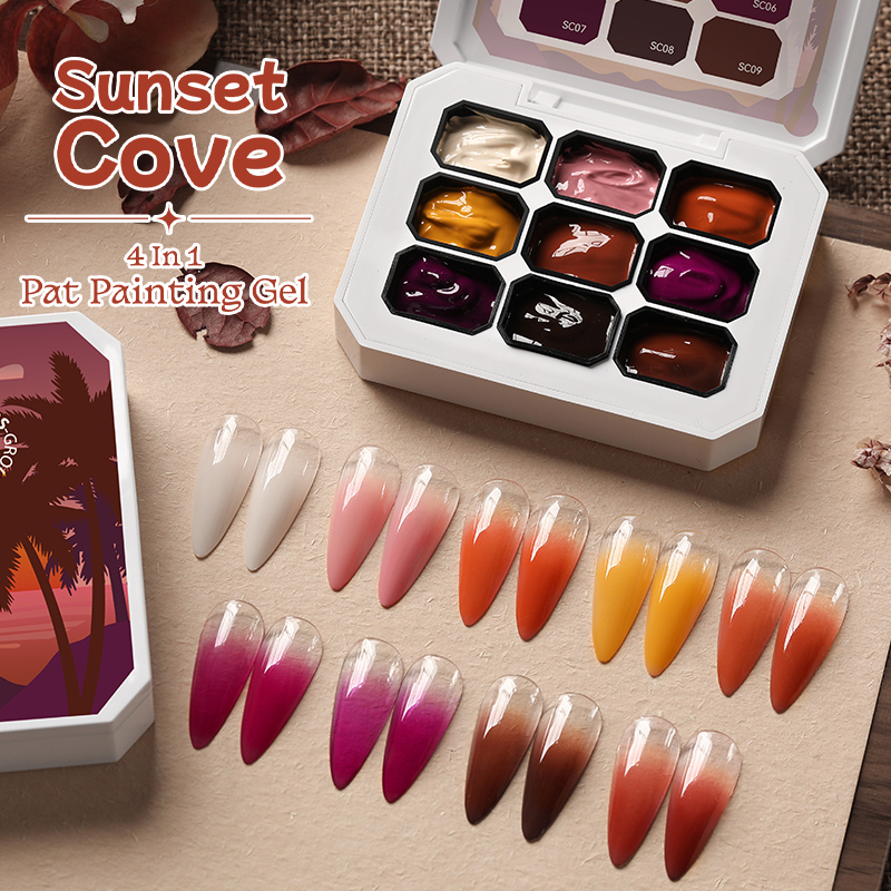 UR SUGAR 9 Colors Gradient Pai - Nail Art Gothic reseña y precio