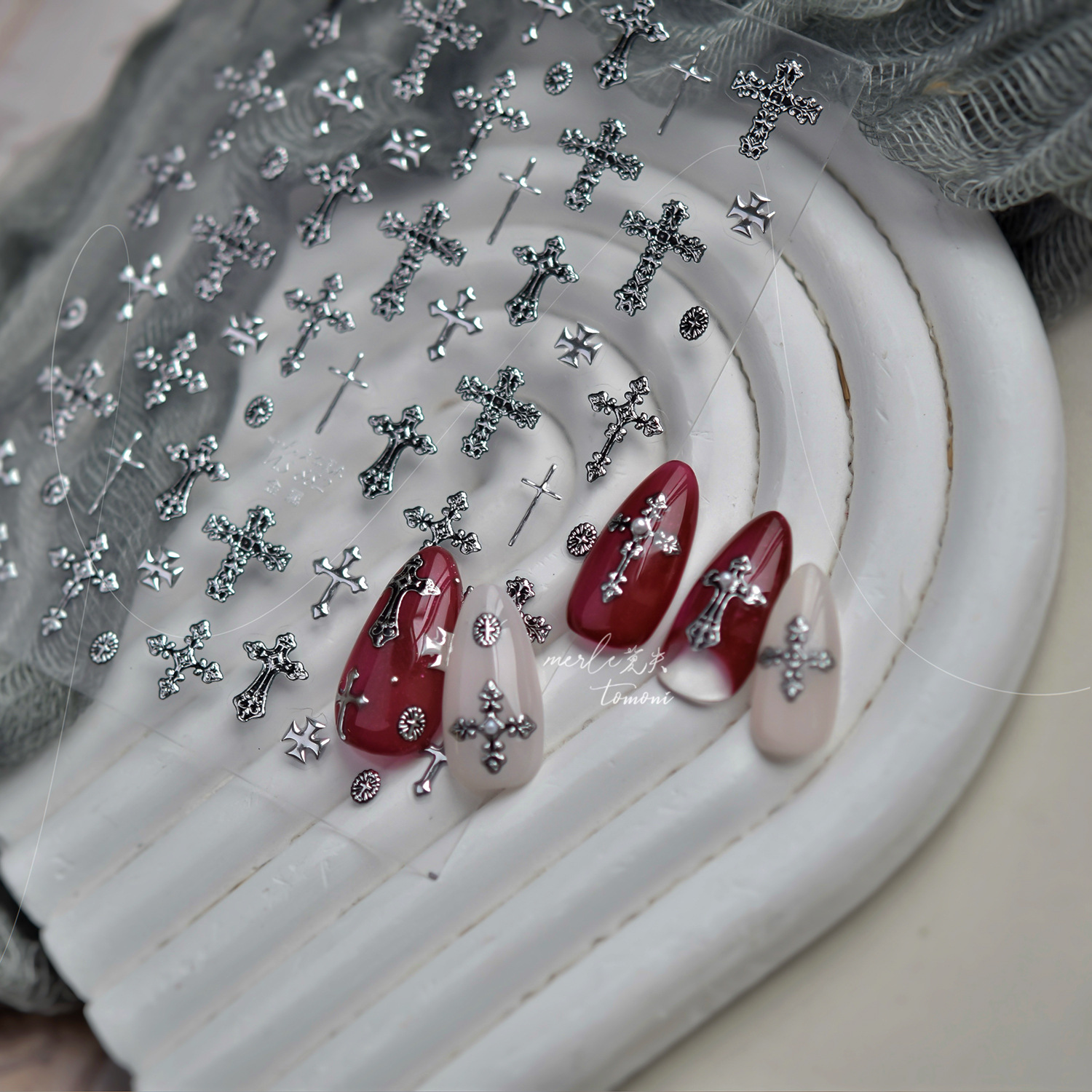 Gold Silver Metal Nail Sticker - Nail Art Gothic reseña y precio