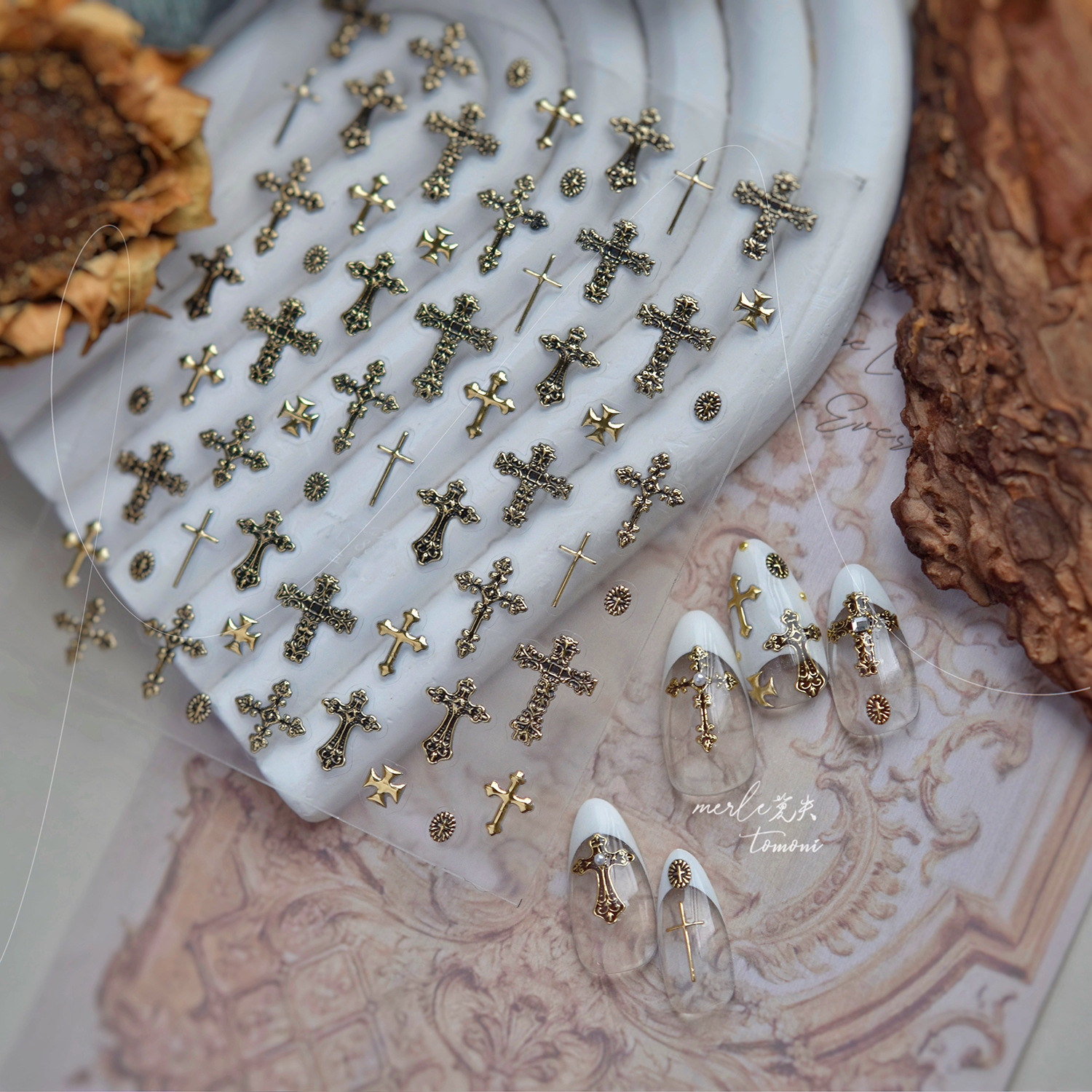 Gold Silver Metal Nail Sticker - Nail Art Gothic reseña y precio