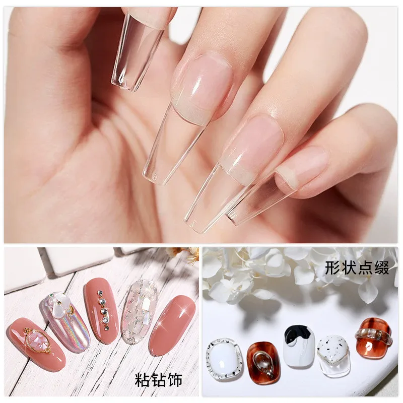 3pcs/set Solid Nail Tips Gel S - Nail Gel Polish Set reseña y precio