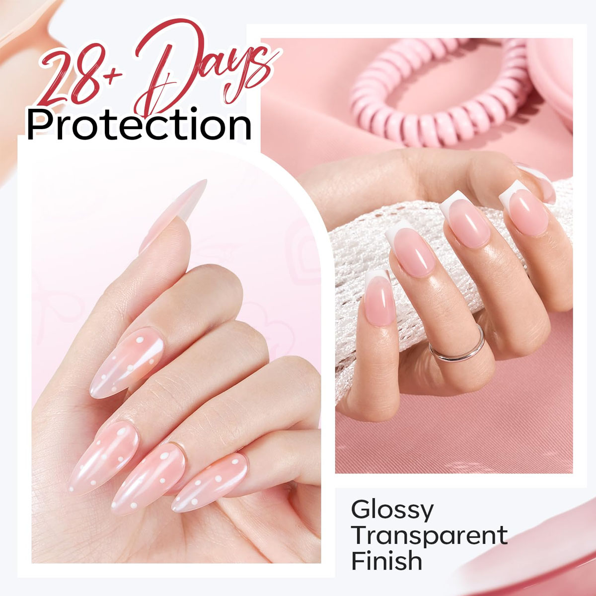 Mpow 1/6pcs 10ml Rubber Base G - Nail Art Natural Pink reseña y precio