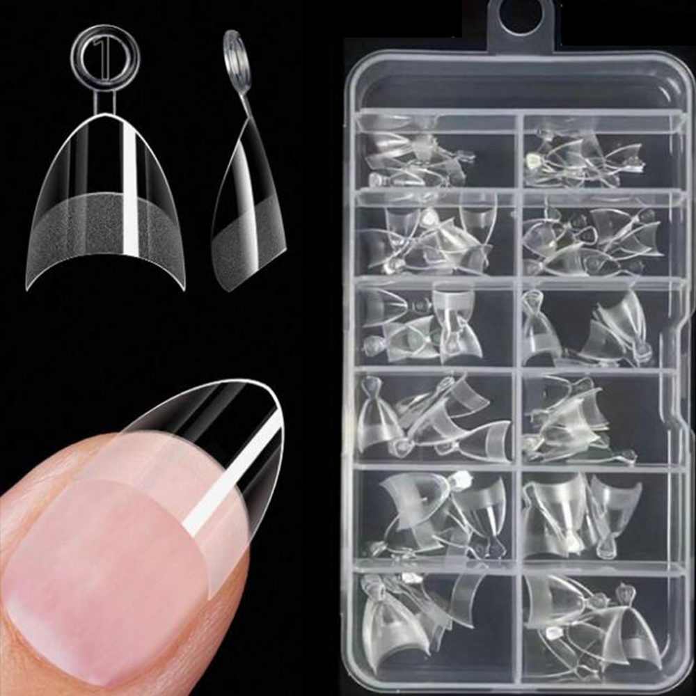 120/240pcs Extra Short Half Co - Nail Art Xs reseña y precio
