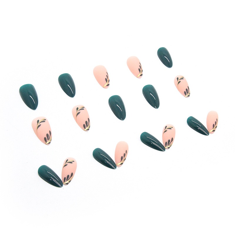24P/Set Medium-length Almond P - Nail Art Pink reseña y precio