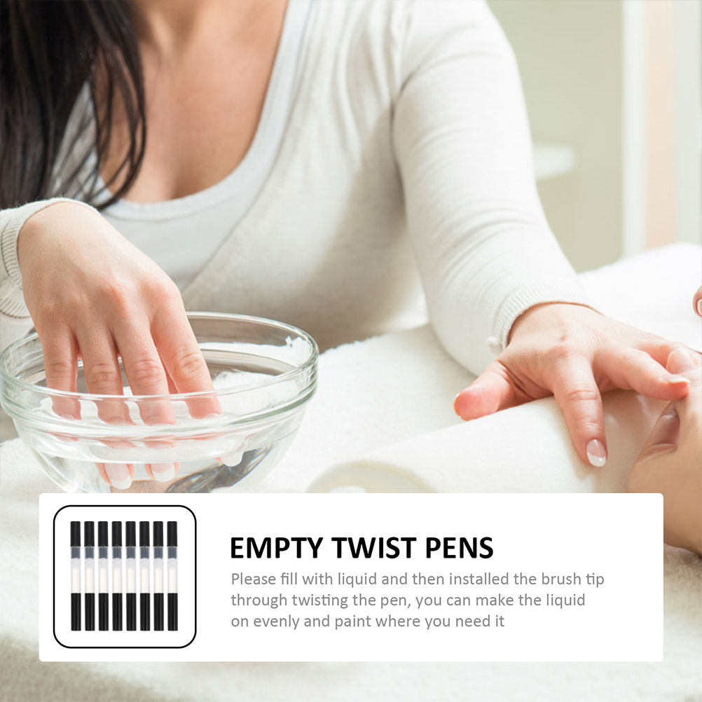8Pcs Empty Nail Oil Pens PP Pl - Cuticle Oil Pen reseña y precio