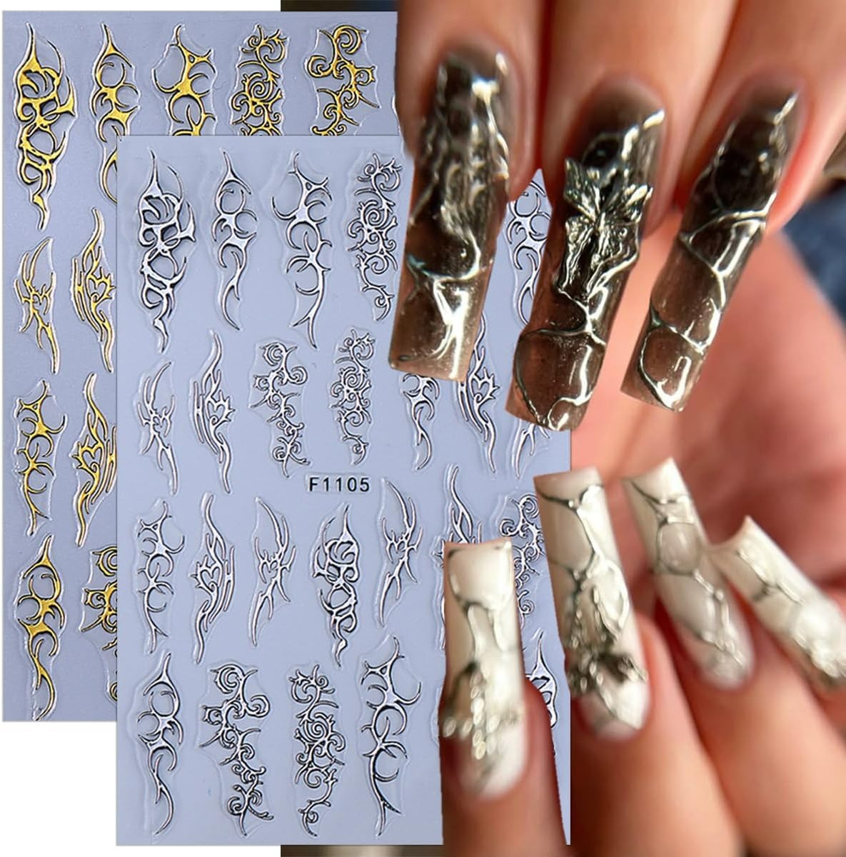 Gothic Nail Art Punk Belt Nail - Nail Art Gothic reseña y precio