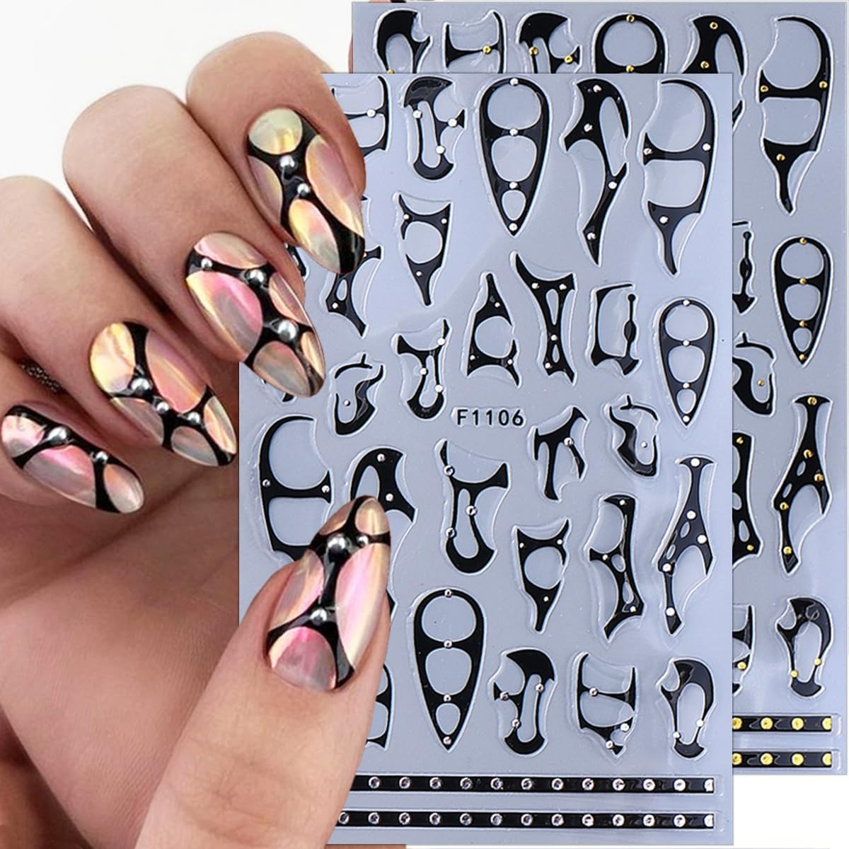 Gothic Nail Art Punk Belt Nail - Nail Art Gothic reseña y precio