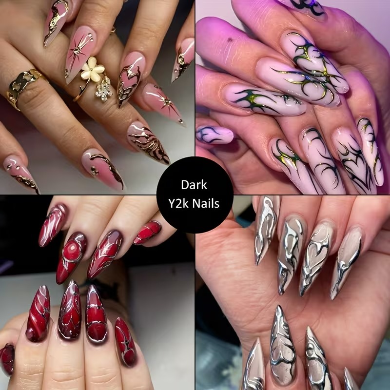 Gothic Nail Art Punk Belt Nail - Nail Art Gothic reseña y precio