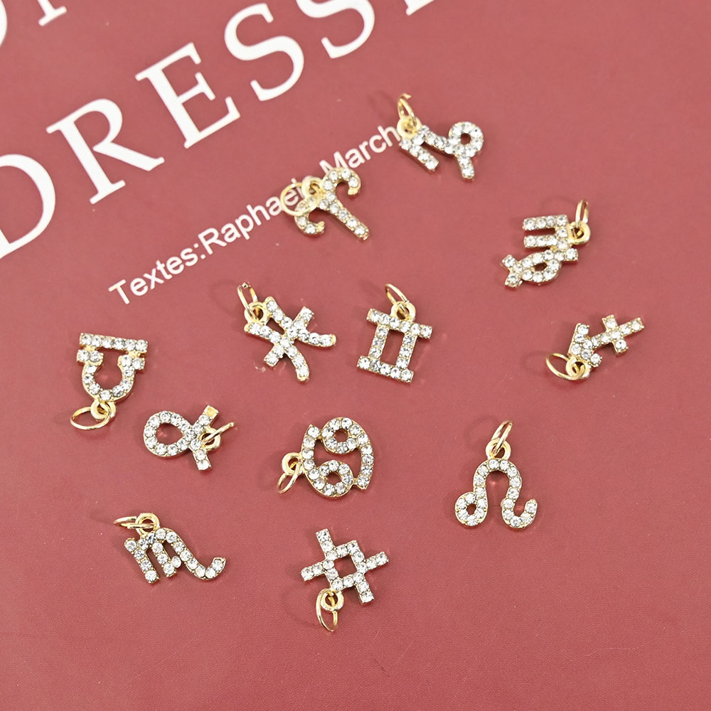 10Pcs 12 Constellation Dangle  - Nail Art Xs reseña y precio