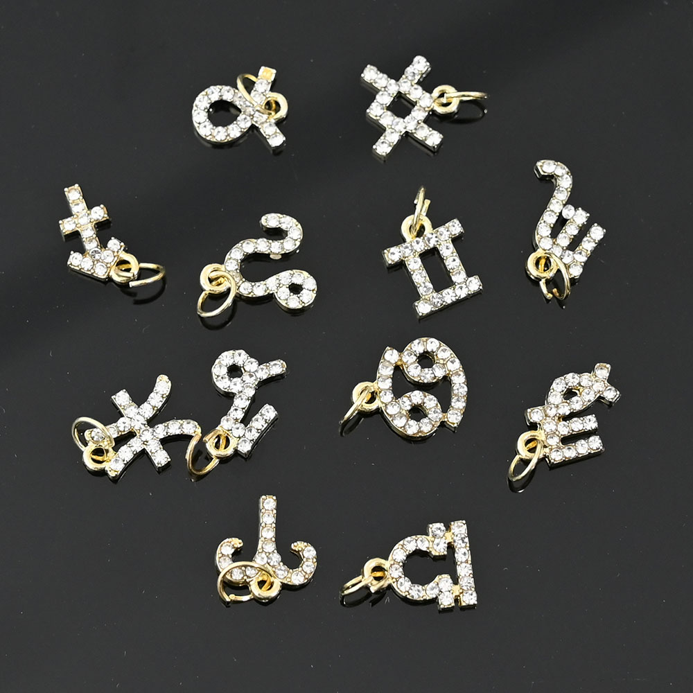 10Pcs 12 Constellation Dangle  - Nail Art Xs reseña y precio