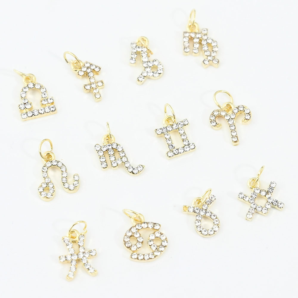 10Pcs 12 Constellation Dangle  - Nail Art Xs reseña y precio