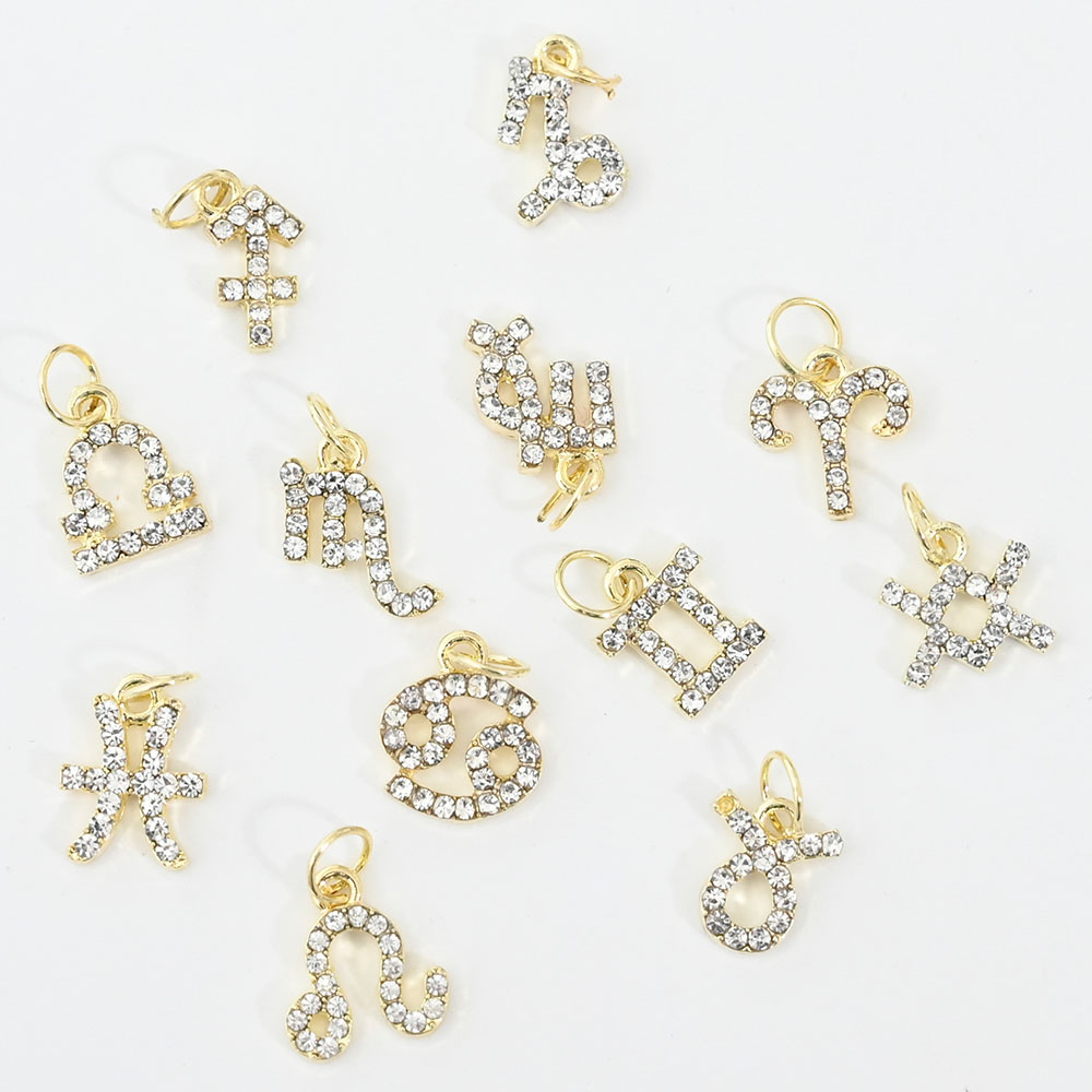 10Pcs 12 Constellation Dangle  - Nail Art Xs reseña y precio