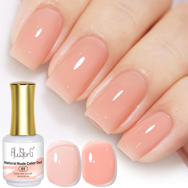 AWStorG 15ML Natural Nude Pink - Nail Art Natural Pink reseña y precio