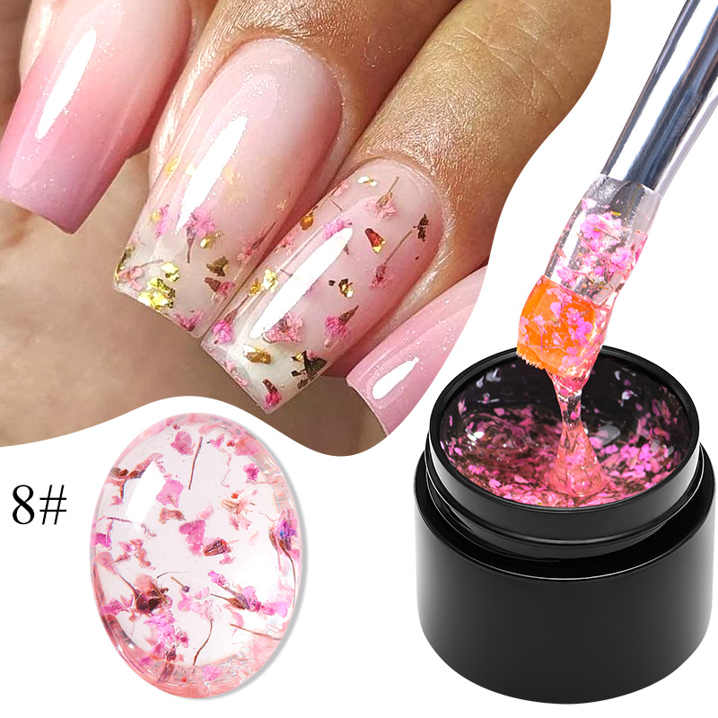 MEET ACROSS 5ml Pink Dried Flo - Nail Art Natural Pink reseña y precio