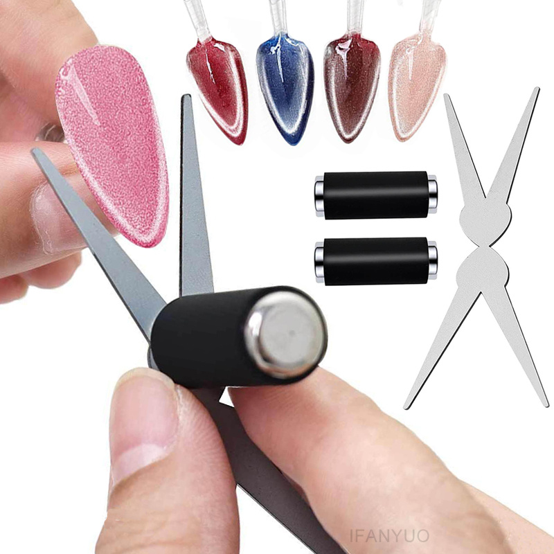 New French Cat Eye Nail Magnet - Nail Gel Polish Set reseña y precio