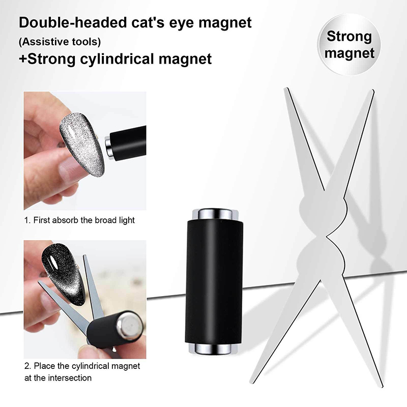 New French Cat Eye Nail Magnet - Nail Gel Polish Set reseña y precio