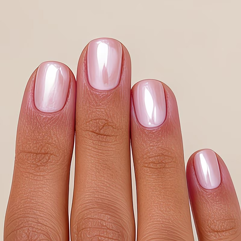 Pink Mother-Of-Pearl Enhancer  - Nail Art Natural Pink reseña y precio