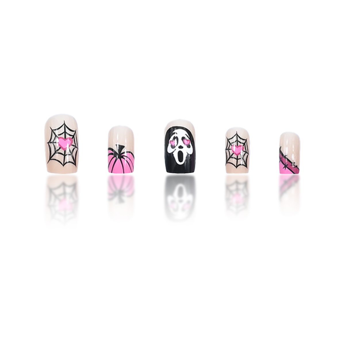 24pcs Long Square Press On Nai - Nail Art Gothic reseña y precio