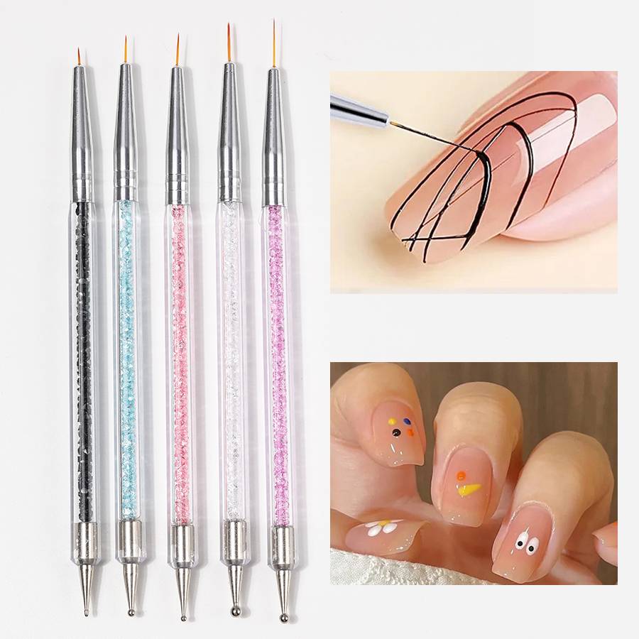 Dual-ended Acrylic Nail Art Br - Nail Gel Polish Set reseña y precio