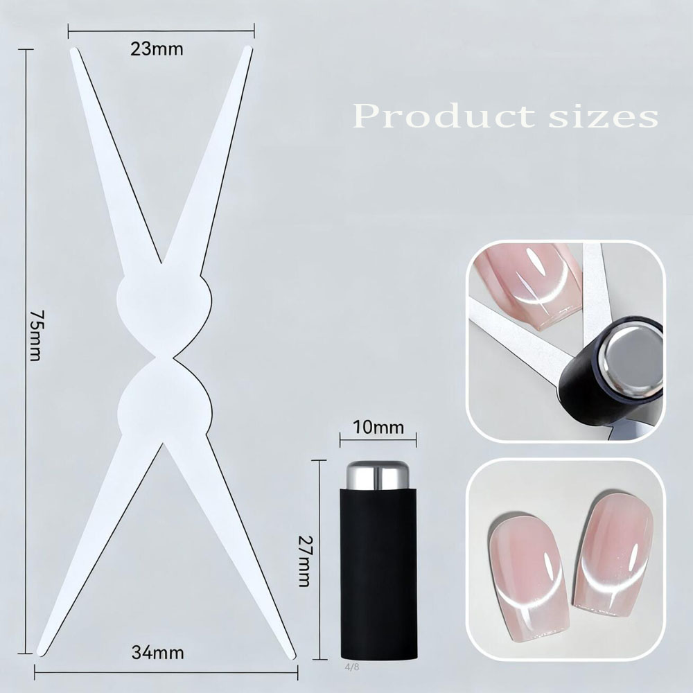 3D Double Headed Nails French  - Nail Art Full Color reseña y precio