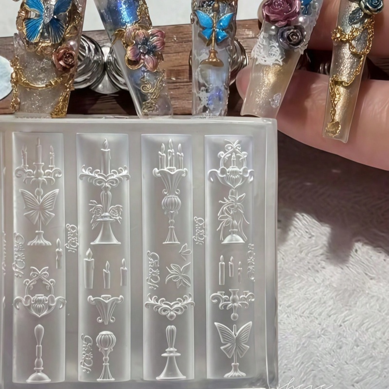 Butterfly Candlestick, Rose Bi - Nail Art Gothic reseña y precio