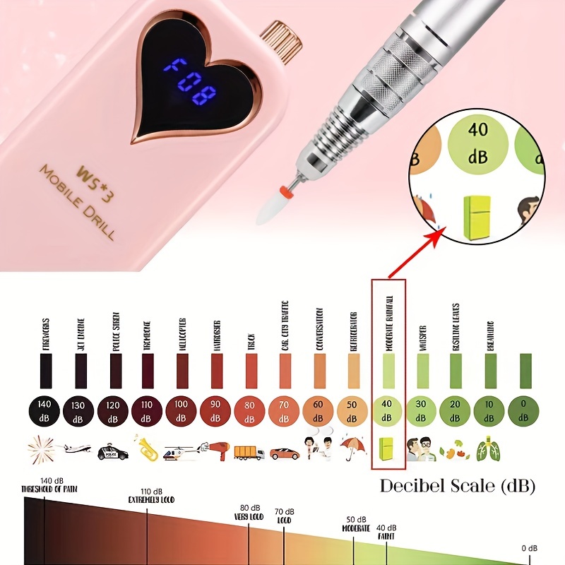 Portable Nail Drill Machine, C - Nail Drill Machine reseña y precio