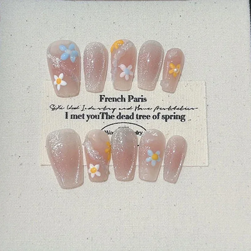 10pcs Cute Handmade Cat Eye Po - Nail Art Pink reseña y precio