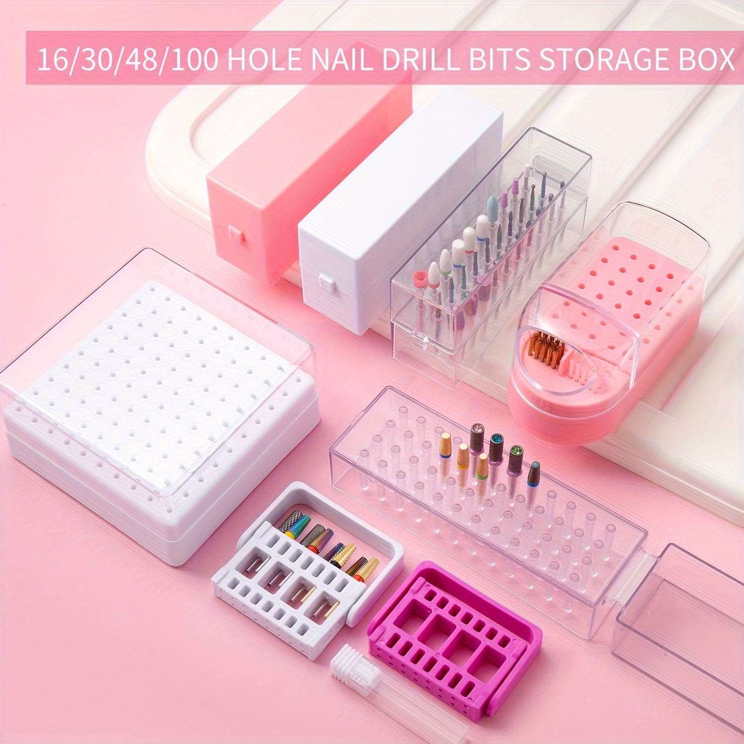 30/100 Hole 1PC of Various Sty - Nail Drill Machine reseña y precio