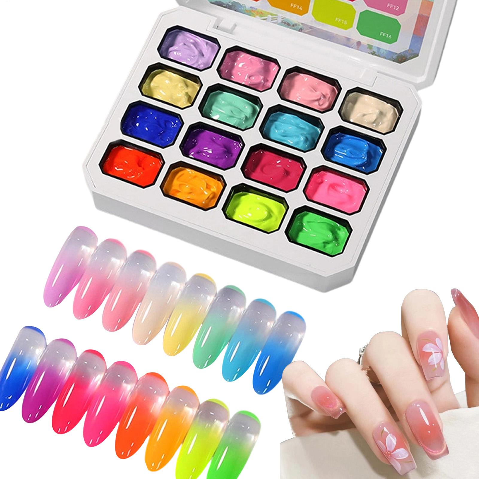 Gel Nail Polish Set 16 Colors  - Nail Gel Polish Set reseña y precio