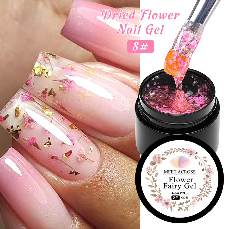 5ml Pink Dried Flower Nail Gel - Nail Art Natural Pink reseña y precio