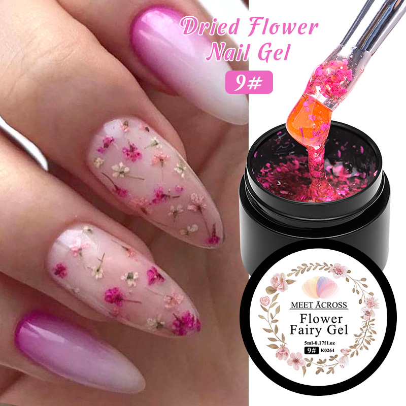 5ml Pink Dried Flower Nail Gel - Nail Art Natural Pink reseña y precio