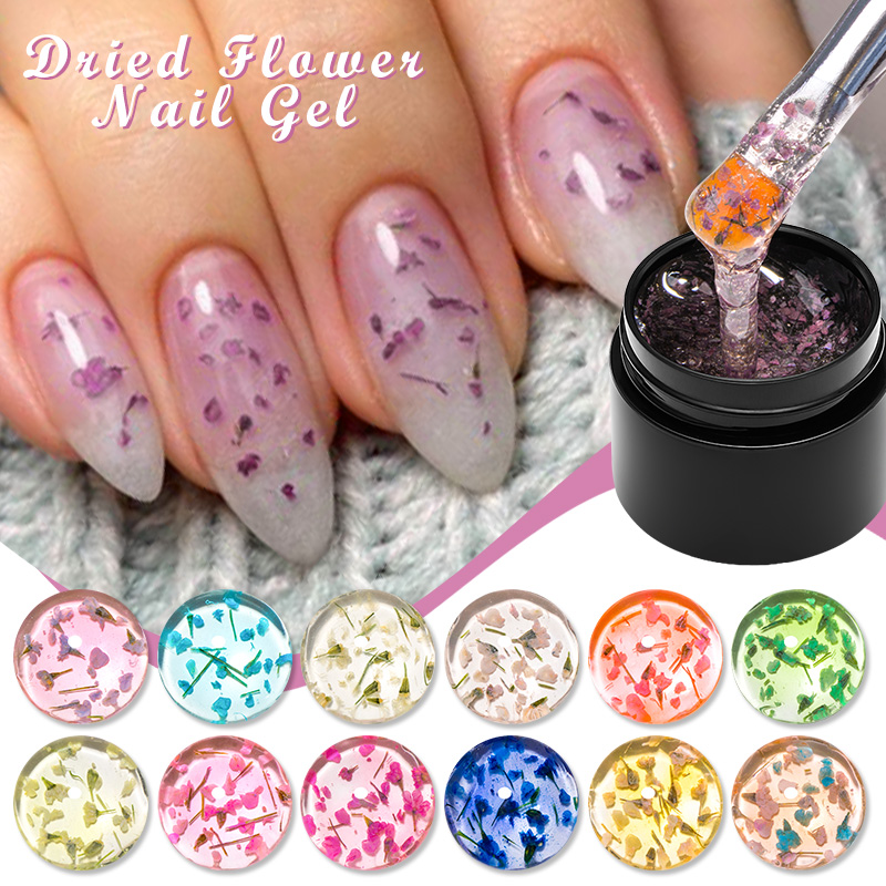 5ml Pink Dried Flower Nail Gel - Nail Art Natural Pink reseña y precio