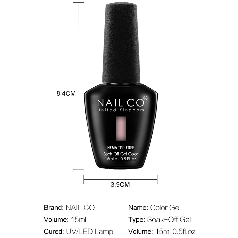 Nailco 12 Colors Pink Gel Poli - Nail Art Natural Pink reseña y precio