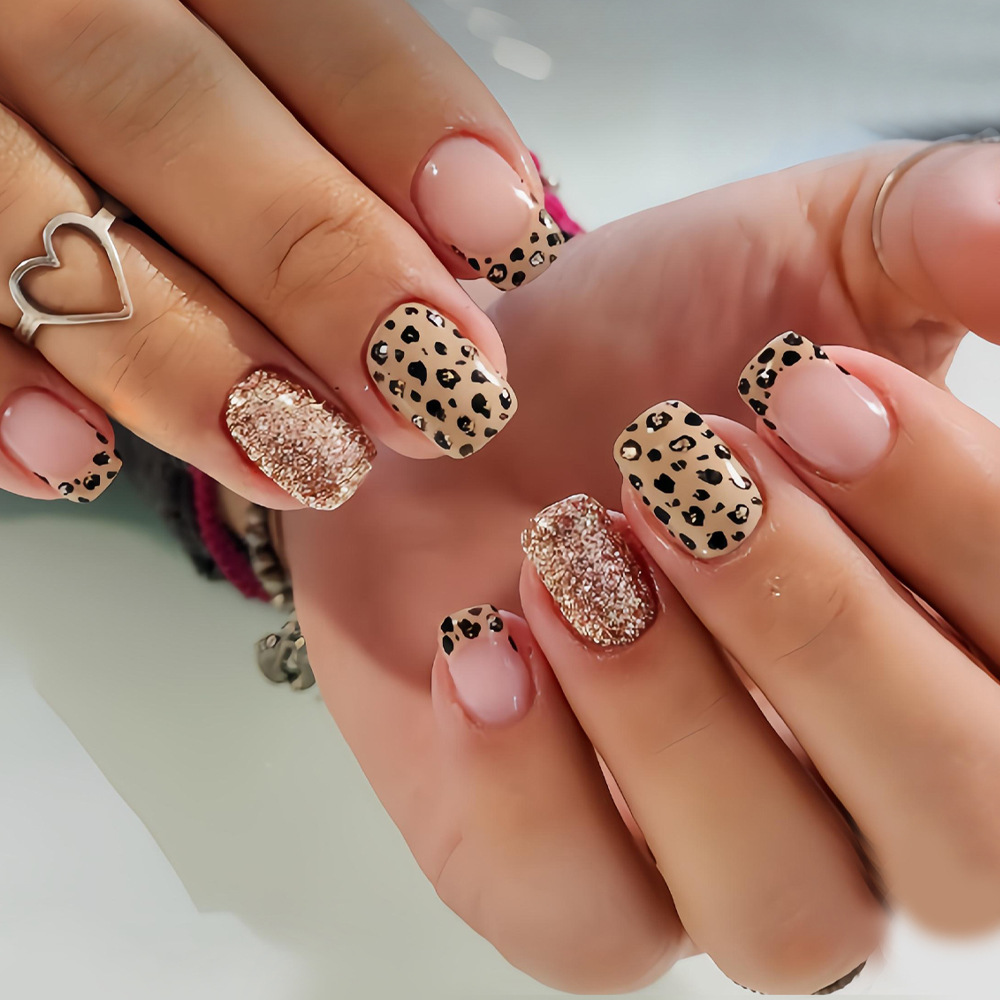 Short long fake nails for wome - Nail Art Gliter reseña y precio