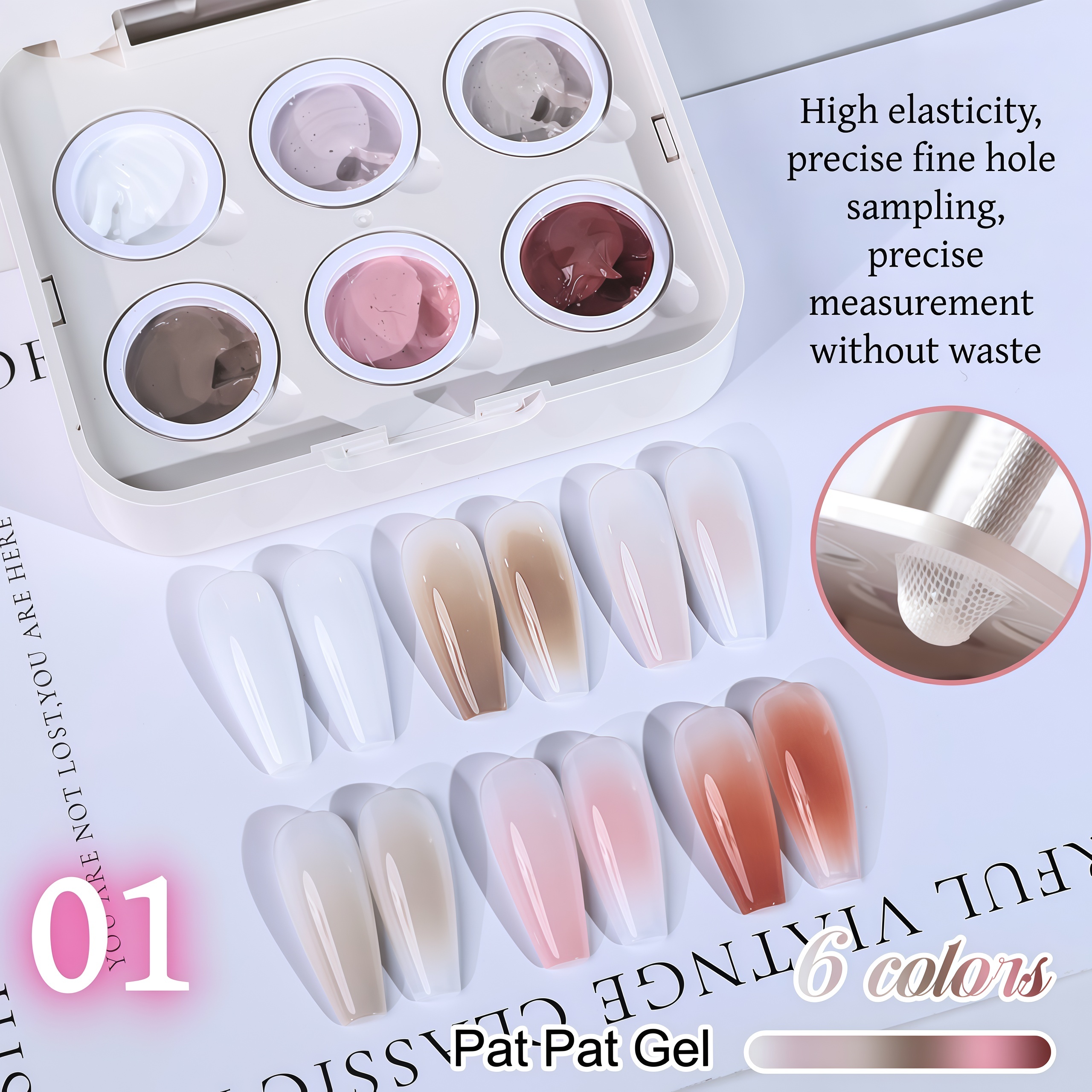 6 Colors Air Cushion Patting G - Nail Gel Polish Set reseña y precio