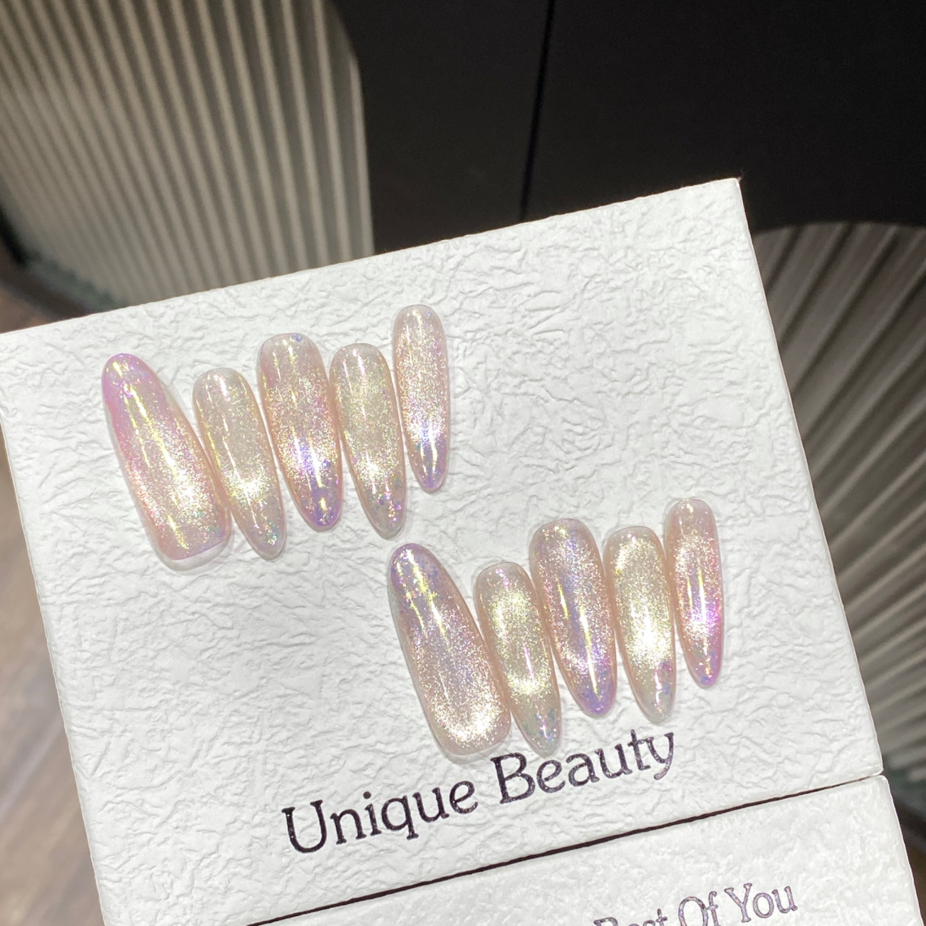 10pcs Glossy Gradient Cat-Eye  - Nail Art Xs reseña y precio