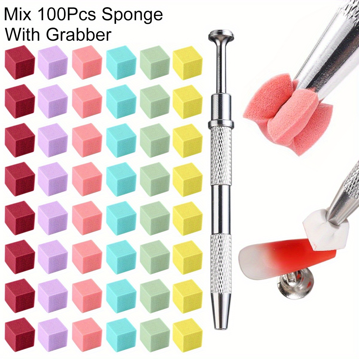 1/50/100Pcs Square Nail Art Sp - Nail Art Full Color reseña y precio