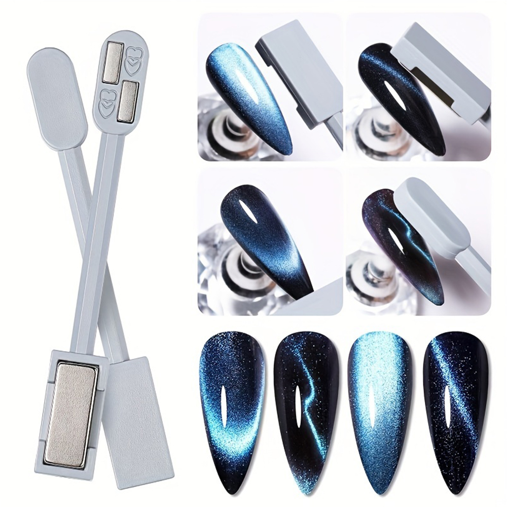 1/2Pcs Cat Eye Magnet Set for  - Nail Art Full Color reseña y precio