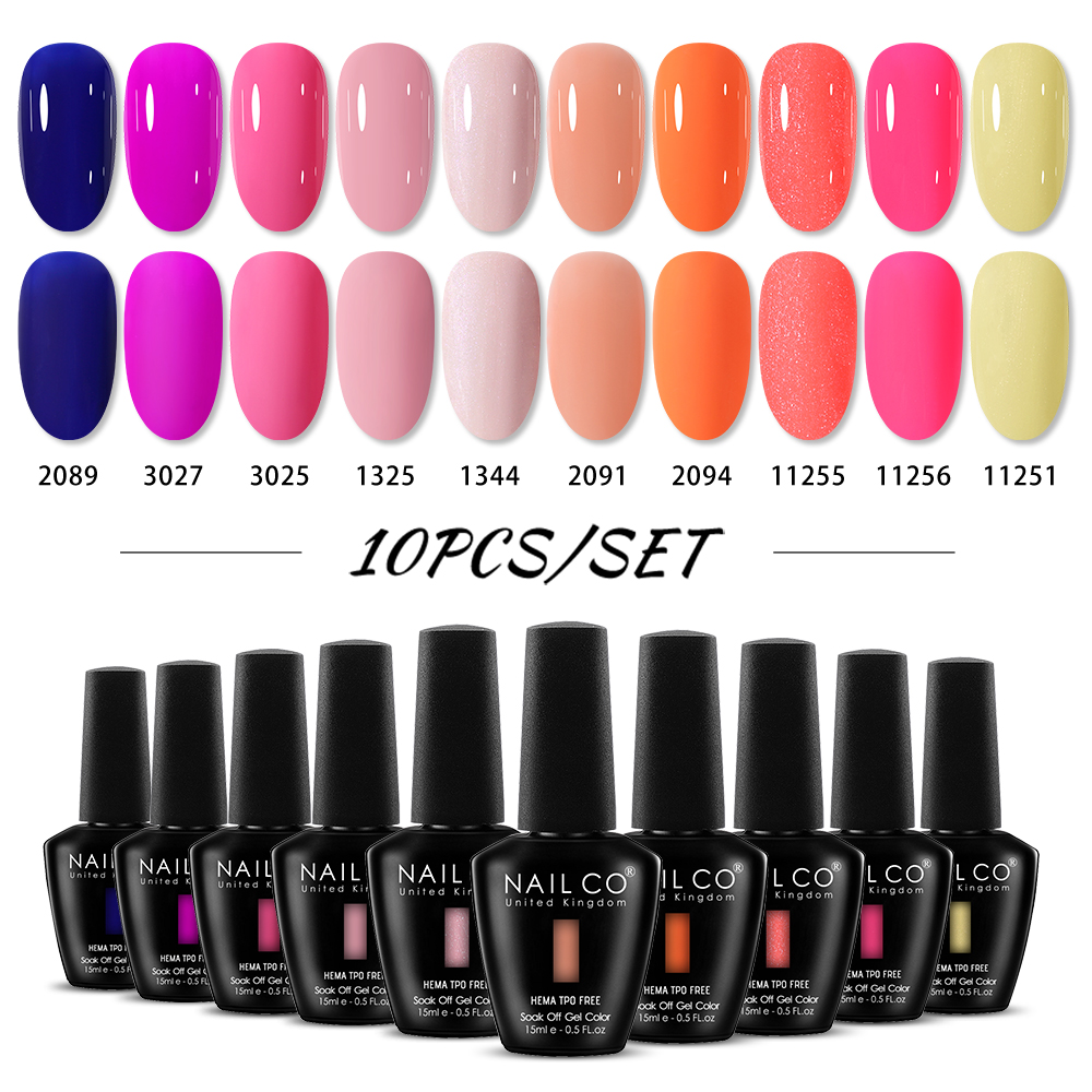 NAILCO 15ml 10pcs/Set HEMA TPO - Nail Art Natural Pink reseña y precio