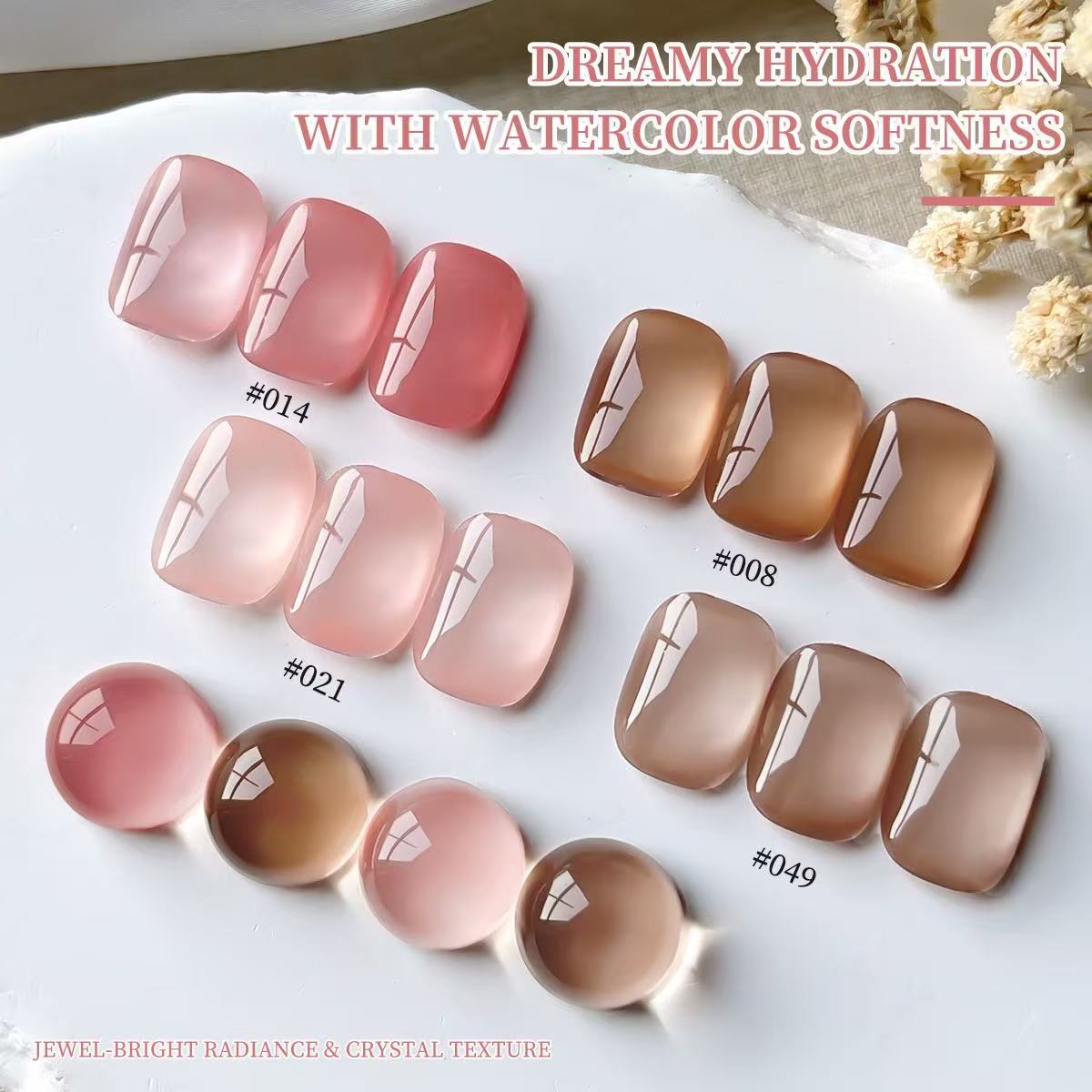 XEIJAYI 4 Colors Jelly Gel Nai - Nail Art Natural Pink reseña y precio