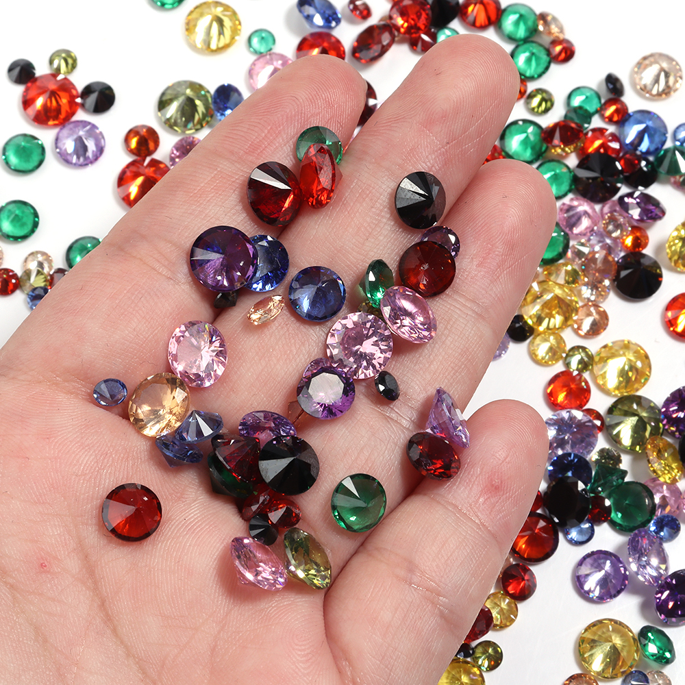 4/5/6/8mm Round Rhinestones Di - Nail Art Gliter reseña y precio