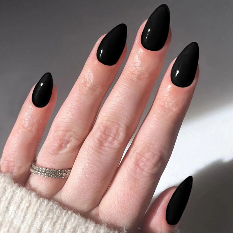 24pcs Solid Color False Nails  - Nail Art Full Color reseña y precio