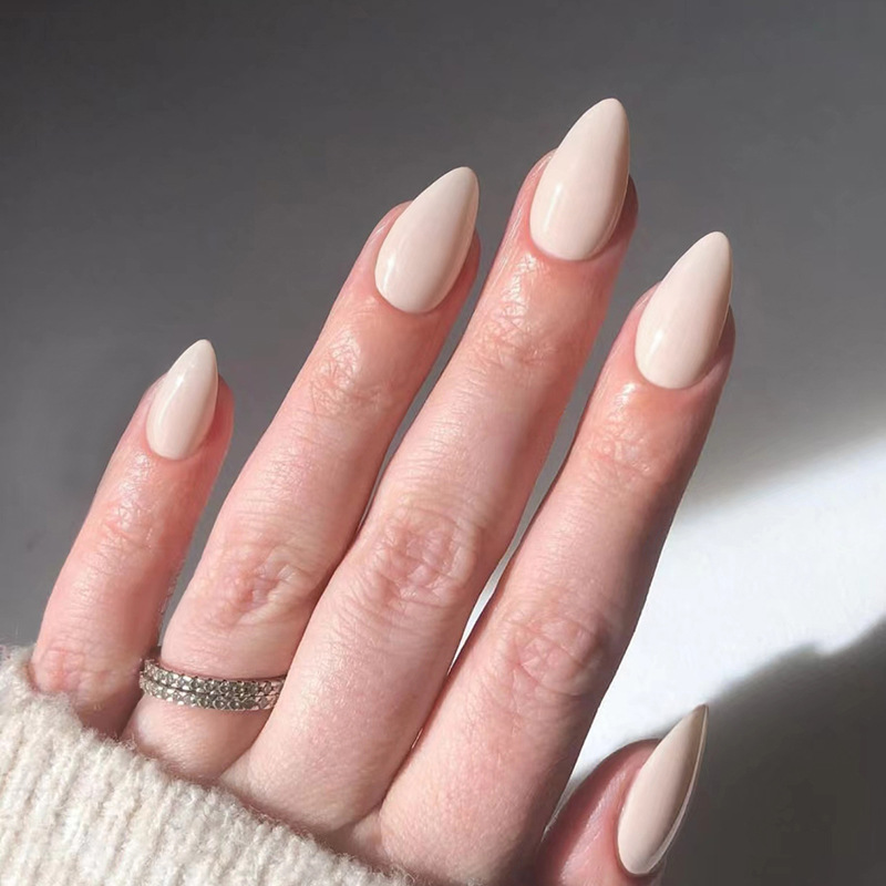 24pcs Solid Color False Nails  - Nail Art Full Color reseña y precio