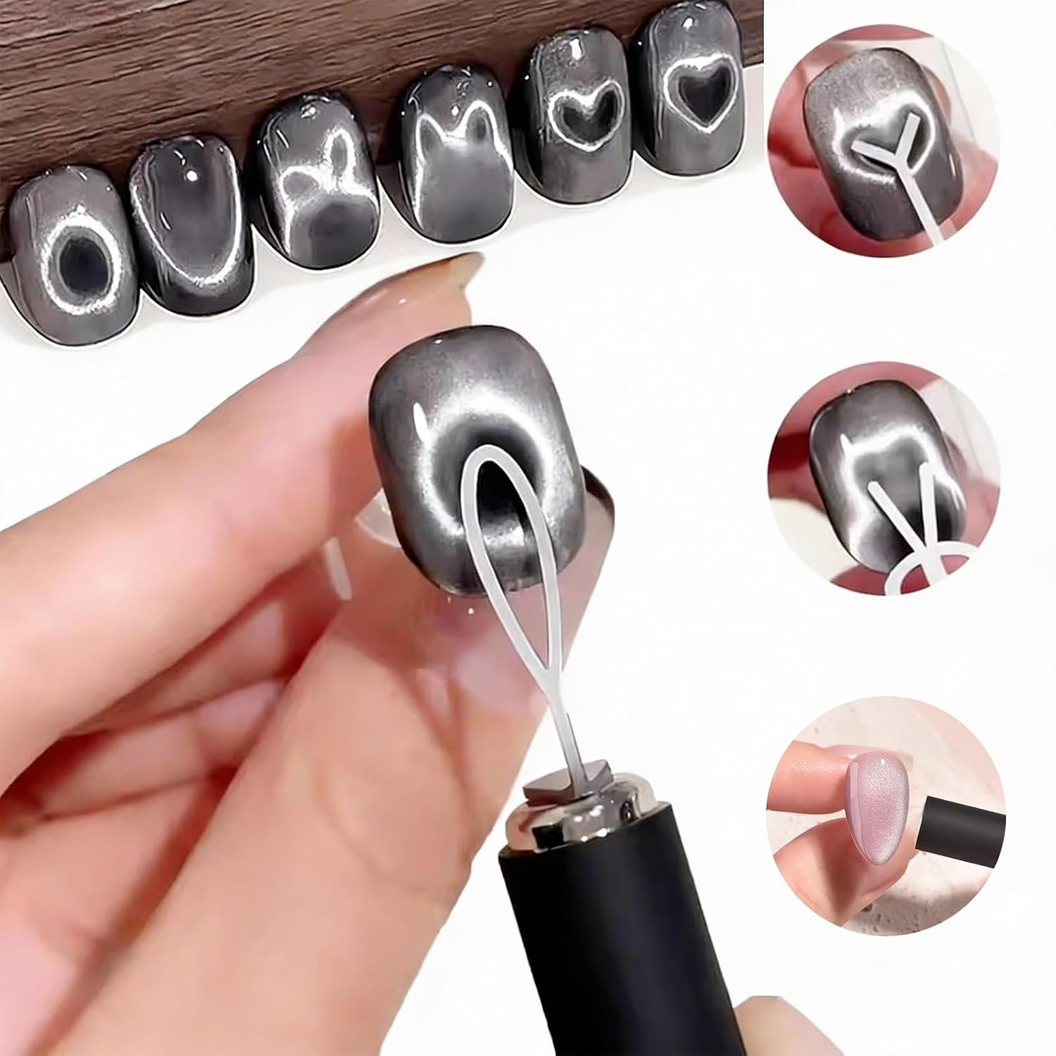 10Pcs Cat Eye Nail Magnet Set  - Nail Art Full Color reseña y precio