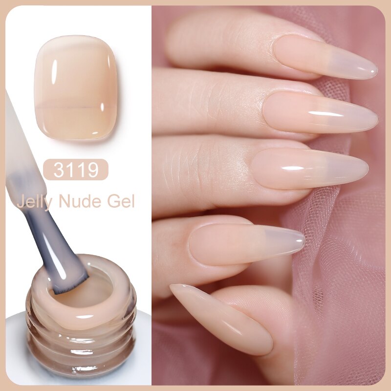 Arte Clavo 3pcs/Set Jelly Gel  - Nail Art Natural Pink reseña y precio