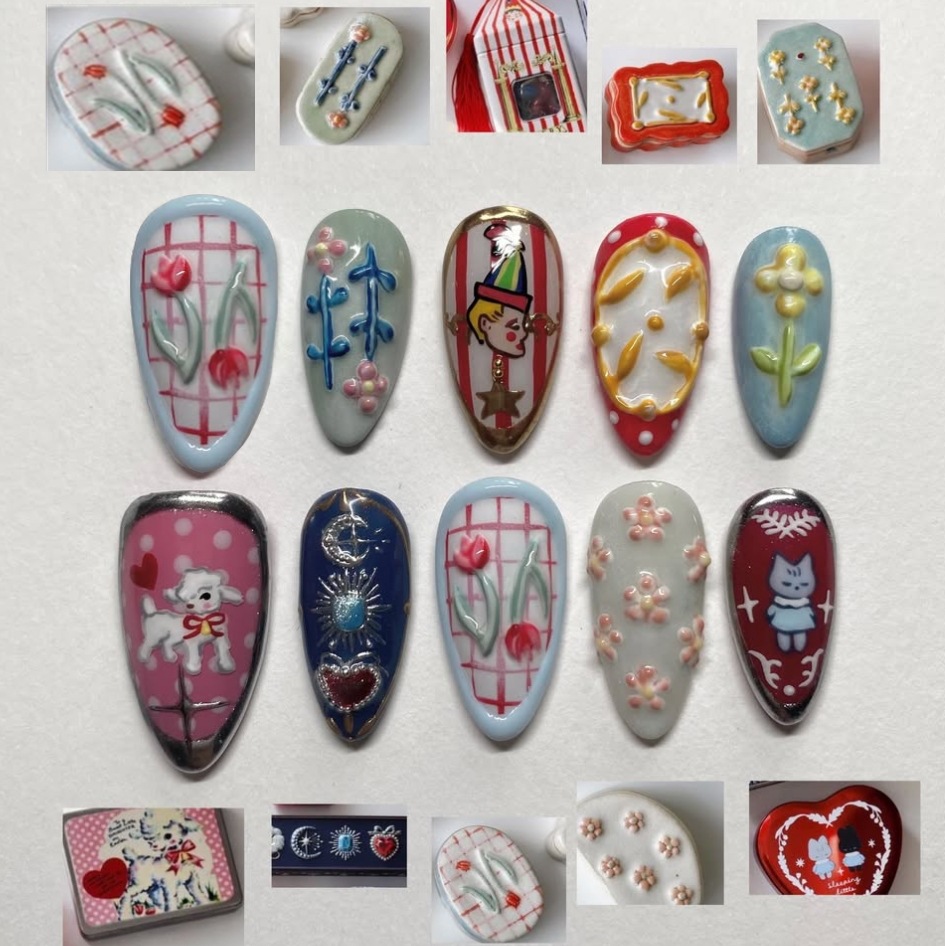 24pcs Dark Gothic Punk Fake Na - Nail Art Gothic reseña y precio
