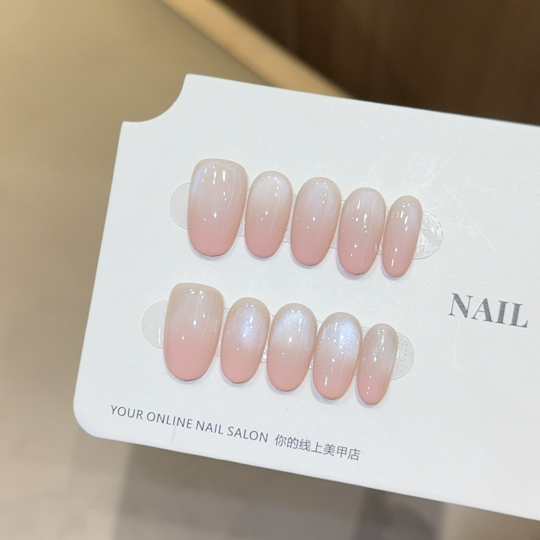 10Pcs Gold Cat Eye Oval Handma - Nail Art Xs reseña y precio