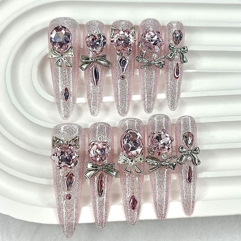 Luxury Pink Cat Eye Glitter St - Nail Art Pink reseña y precio